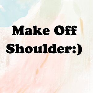 Make any design off shoulder by add this listing to your bundle:)